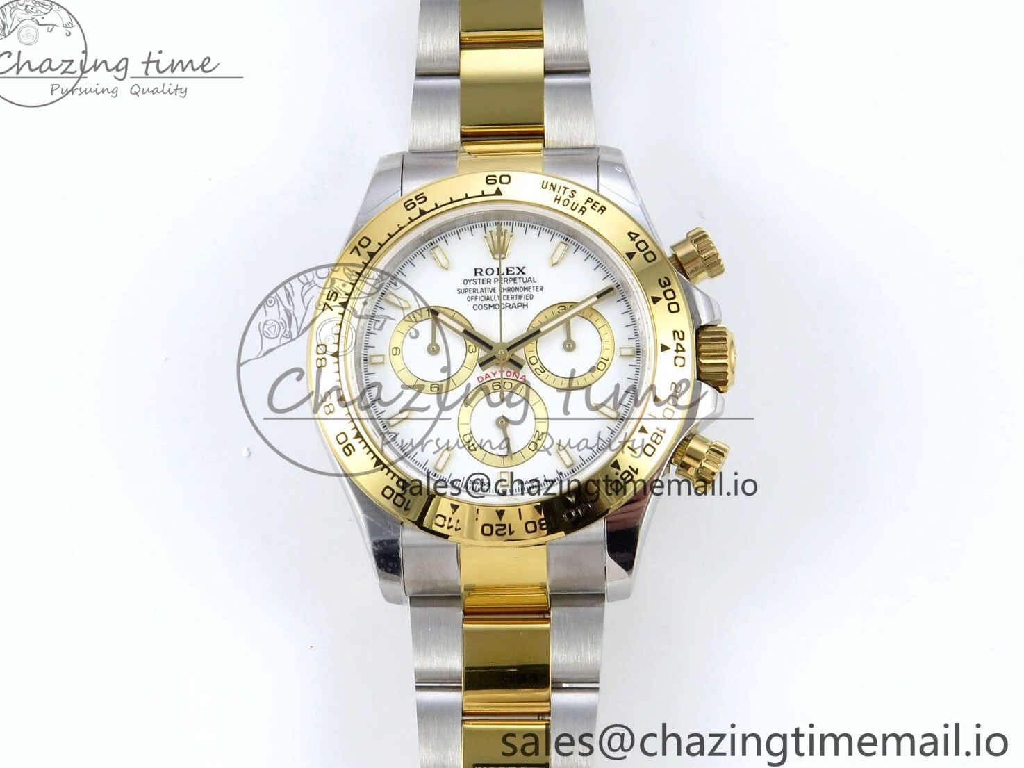 Good Copy Rolex Watches Best on Edition QF 721 V 1:1 Daytona AllSeason SH4131 YG SS Braclet White Dial 126503 1222